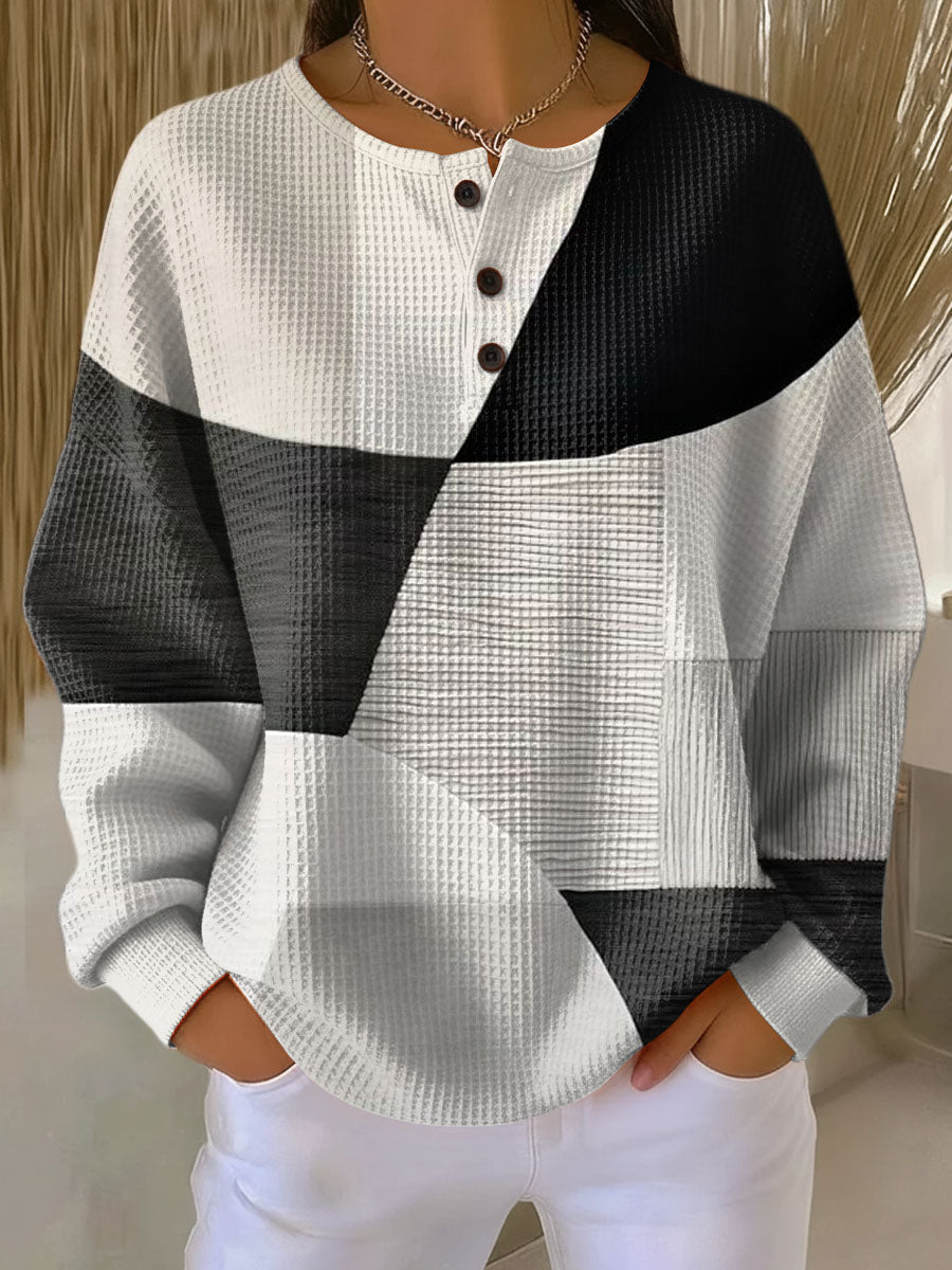 Noira - Abstract Printed Sweater