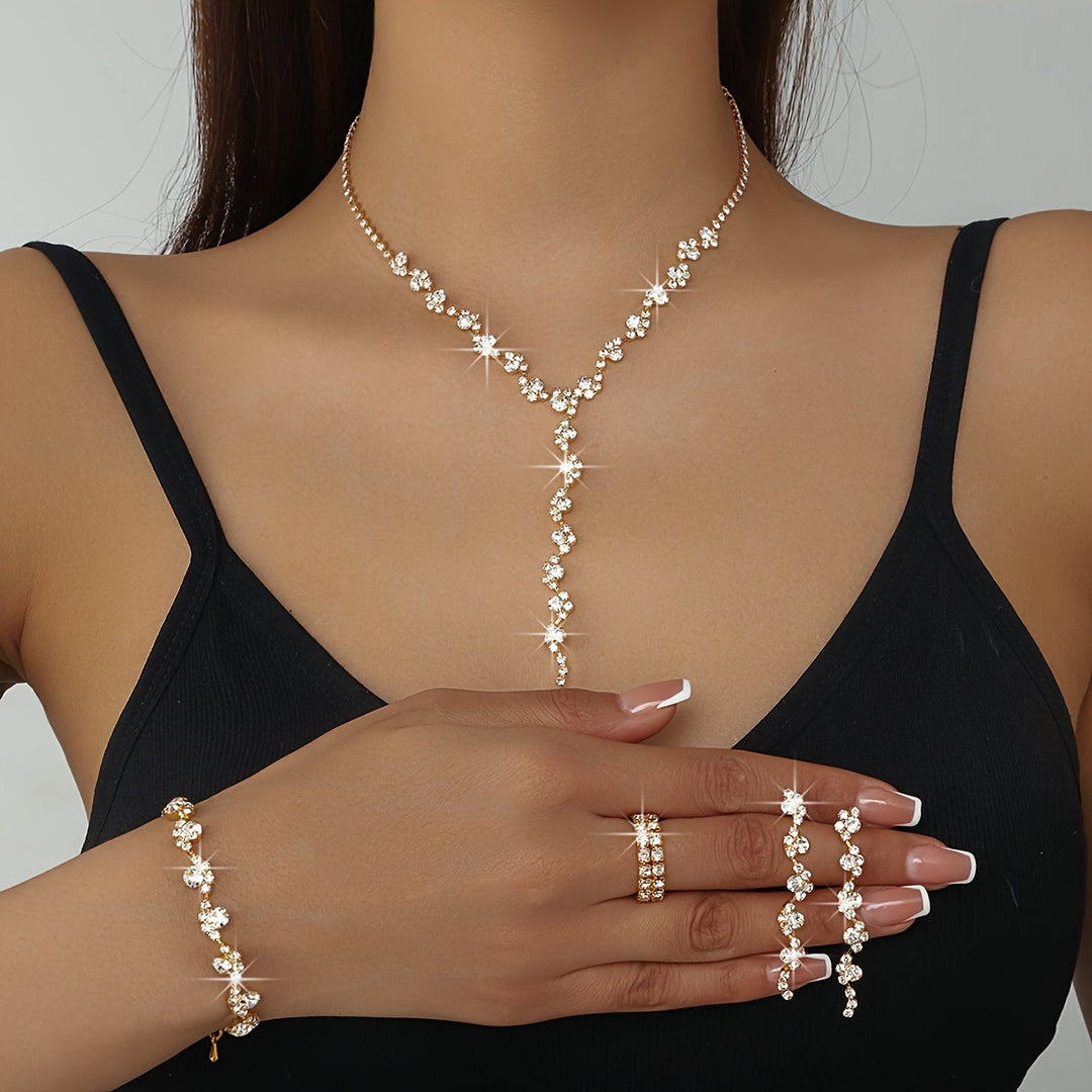 Valerine - Sparkle Flower Jewelry Set
