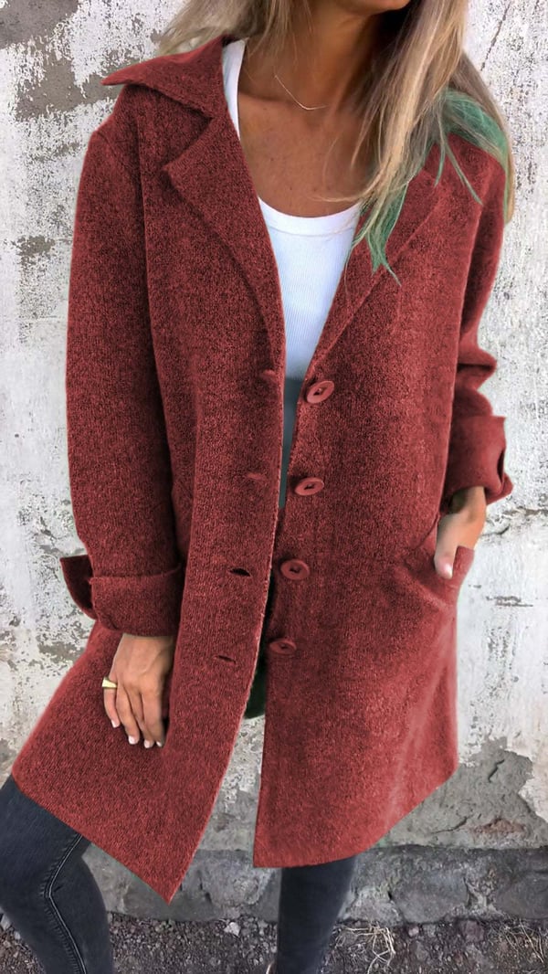 Aaliyah - Cozy Button Coat