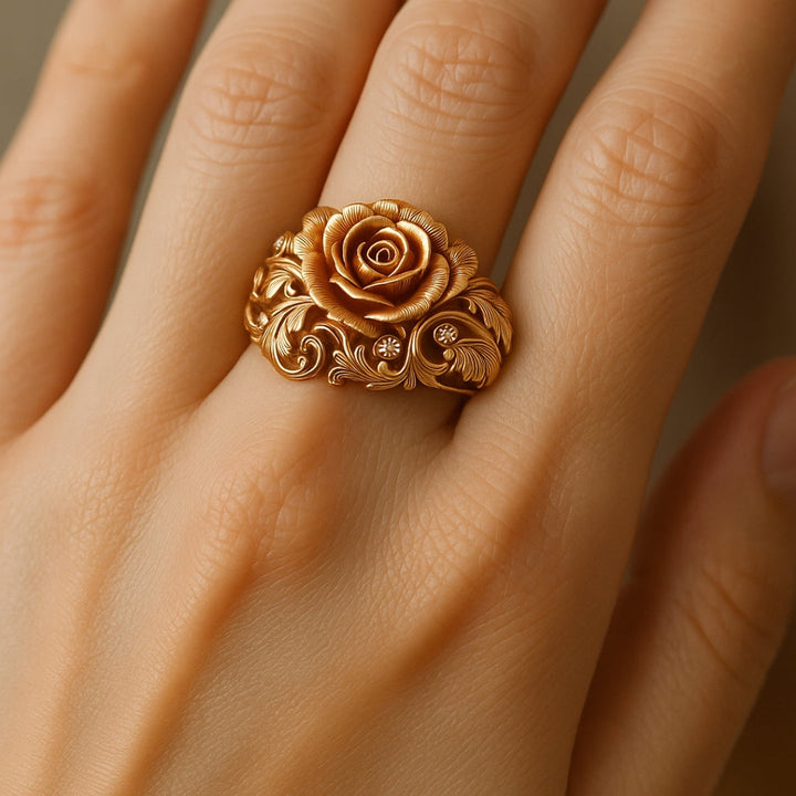 Kelsey - Golden Flower Ring