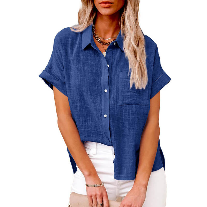Adelene - Timeless Button-Up Blouse