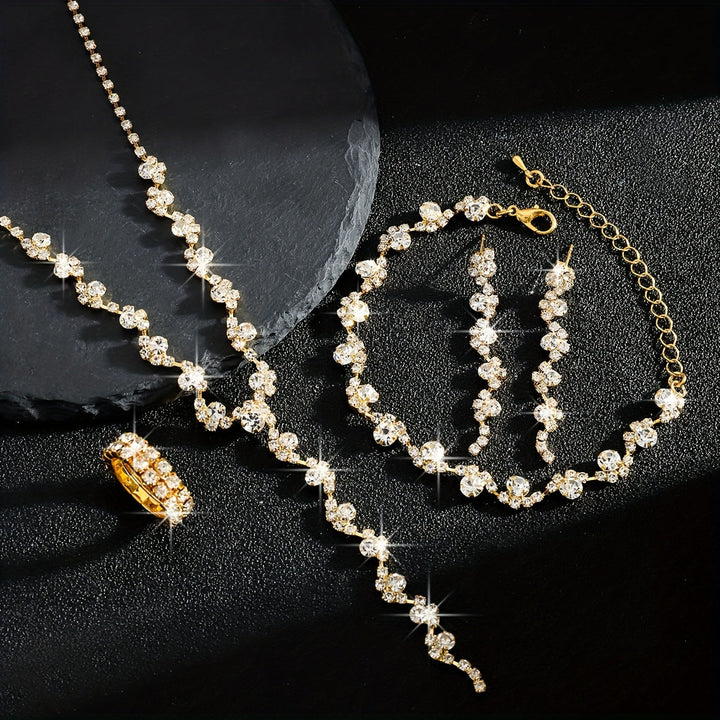 Valerine - Sparkle Flower Jewelry Set