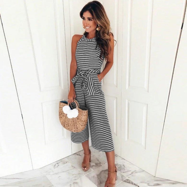 VIVA - Striped Jumpsuit