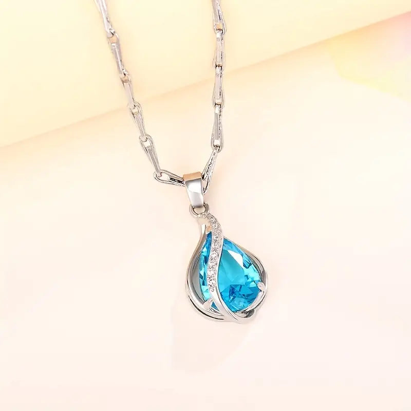 Celestine - Ocean Drop Necklace