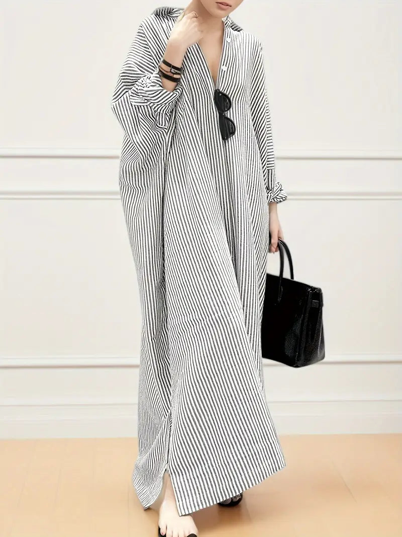 Anora - Striped Relaxed Dress