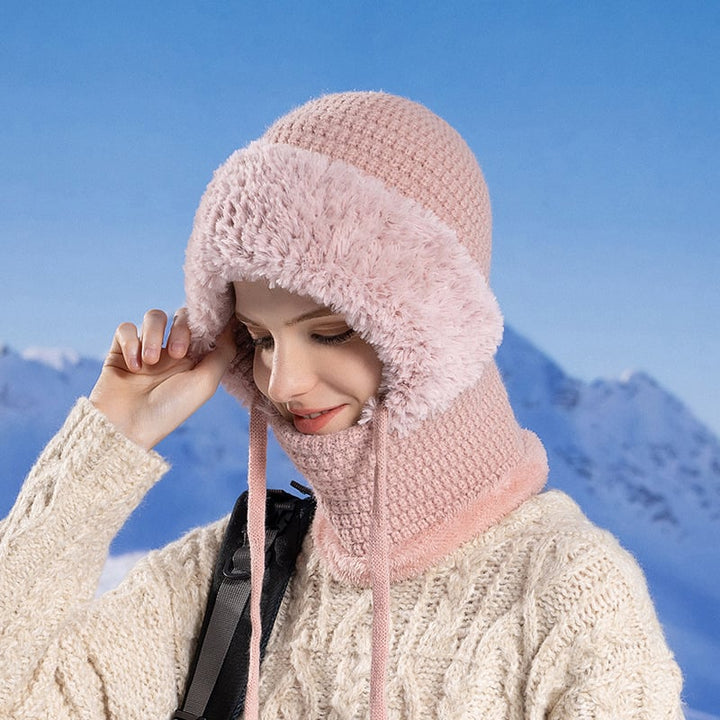 Arden - Plush Hooded Beanie