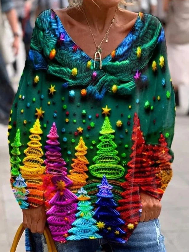 Viviene - Christmas Printed Sweater