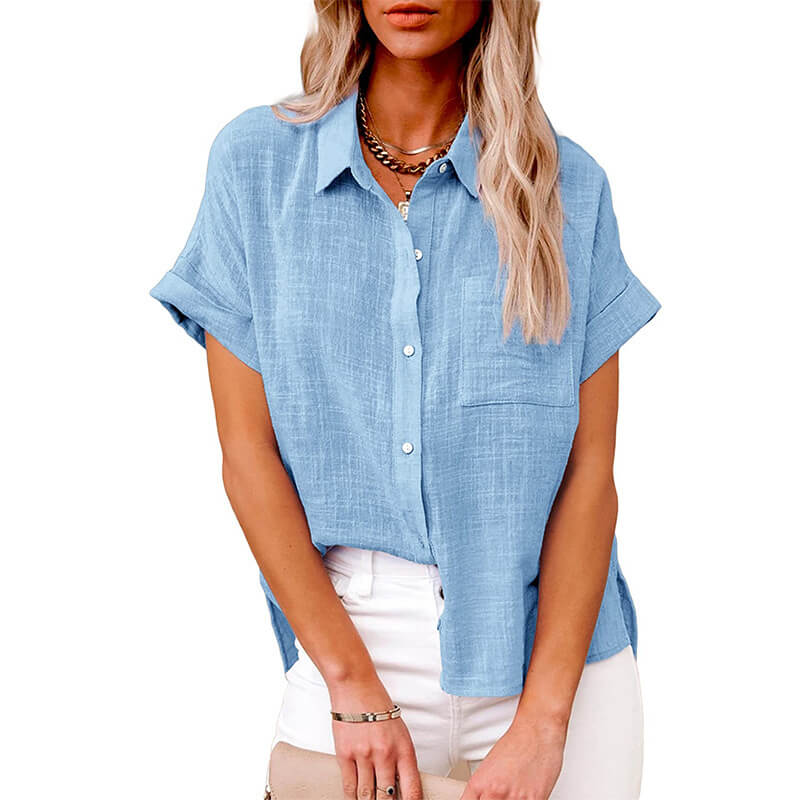 Adelene - Timeless Button-Up Blouse