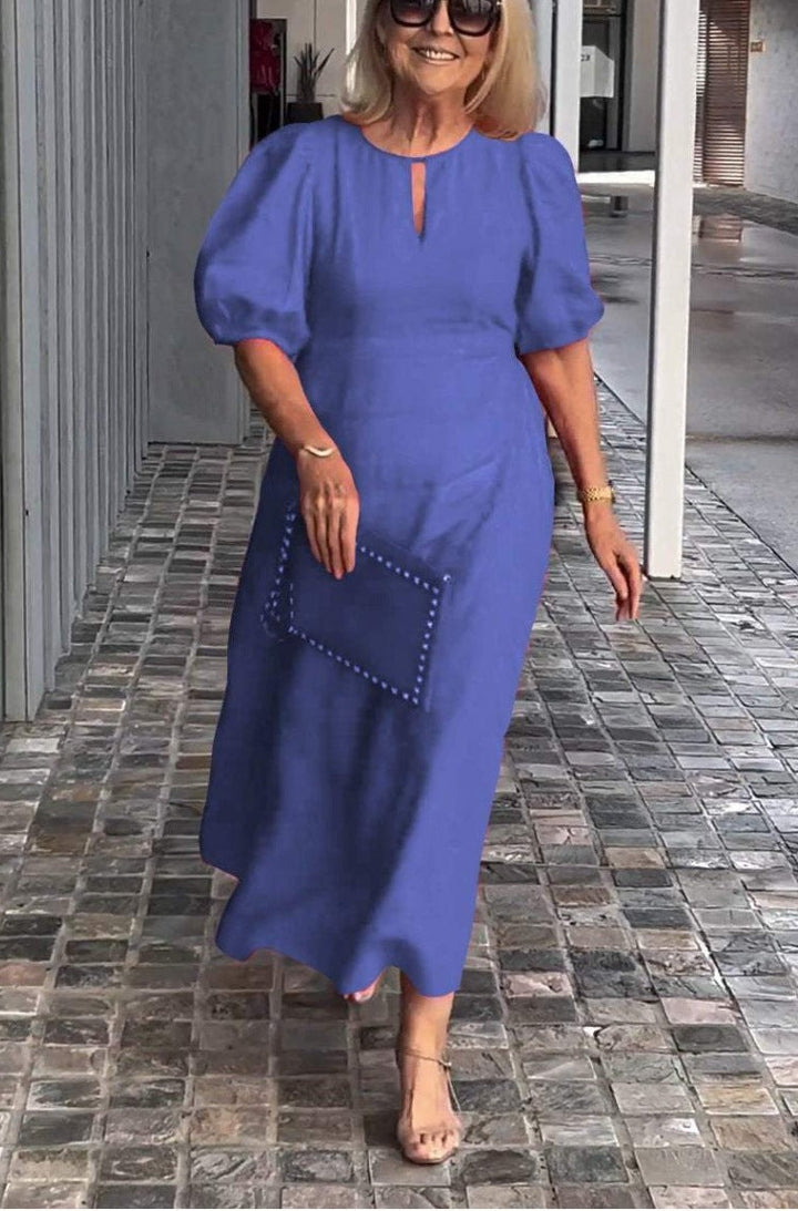 JULIANA - Elegant Puff-Sleeve Dress