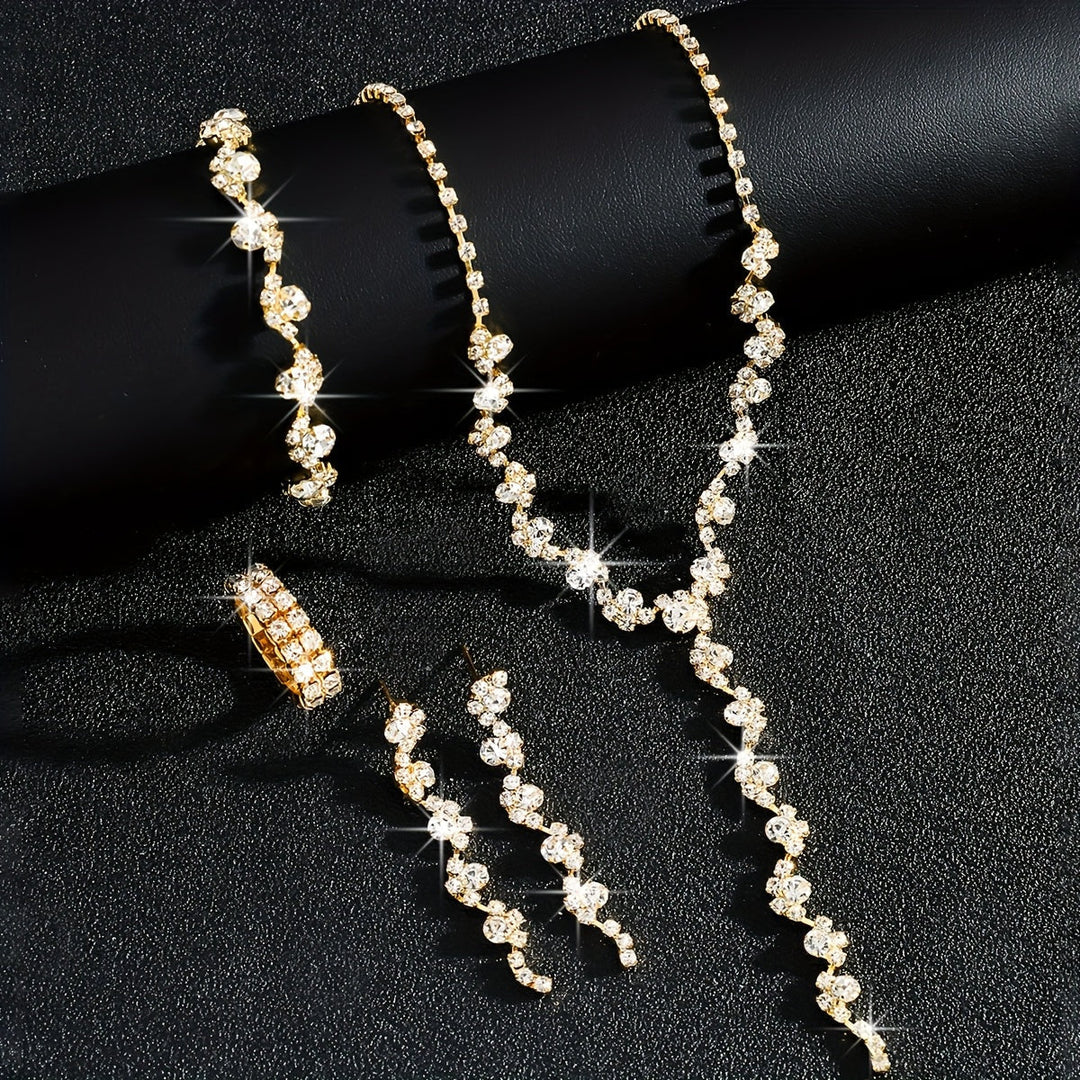 Valerine - Sparkle Flower Jewelry Set