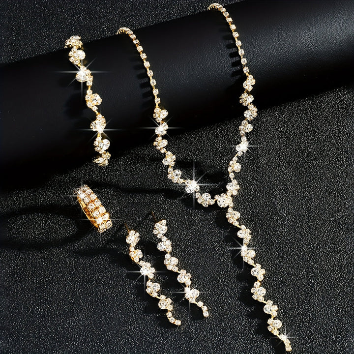 Valerine - Sparkle Flower Jewelry Set