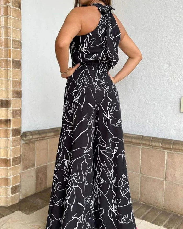 Edralyn - Modern Abstract Jumpsuit