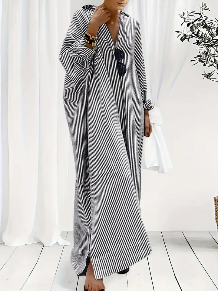 Anora - Striped Relaxed Dress