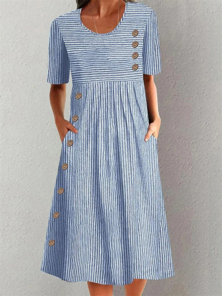 Brienne - Relaxed Stripe Dress