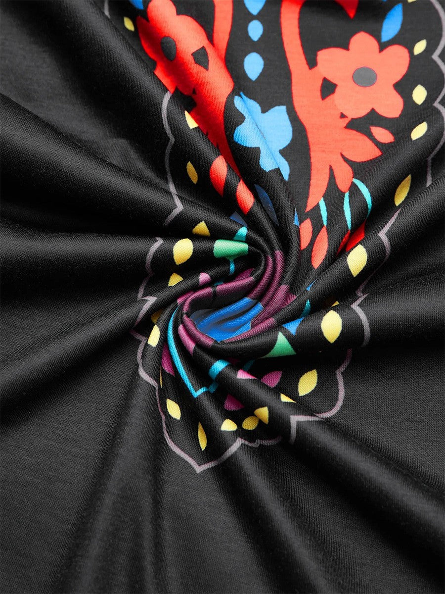 Amaris - Boho Vibes Print Dress