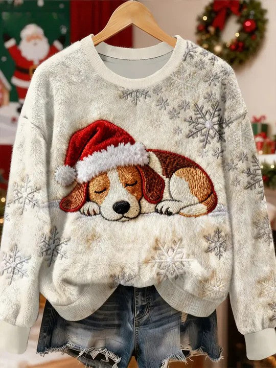Lyvie - Comfy Holiday Printed Long Sleeve