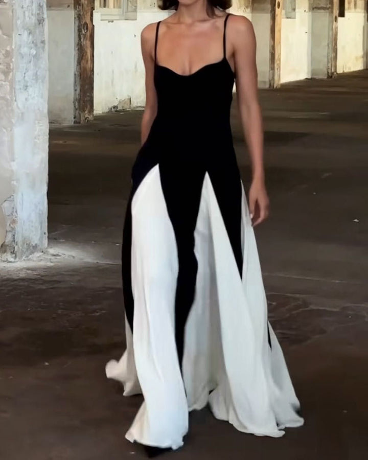 Avanya - Two-Tone Flow Dress