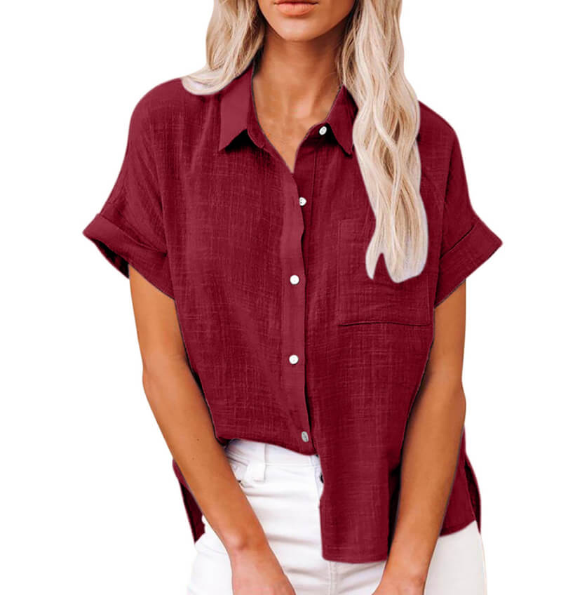 Adelene - Timeless Button-Up Blouse
