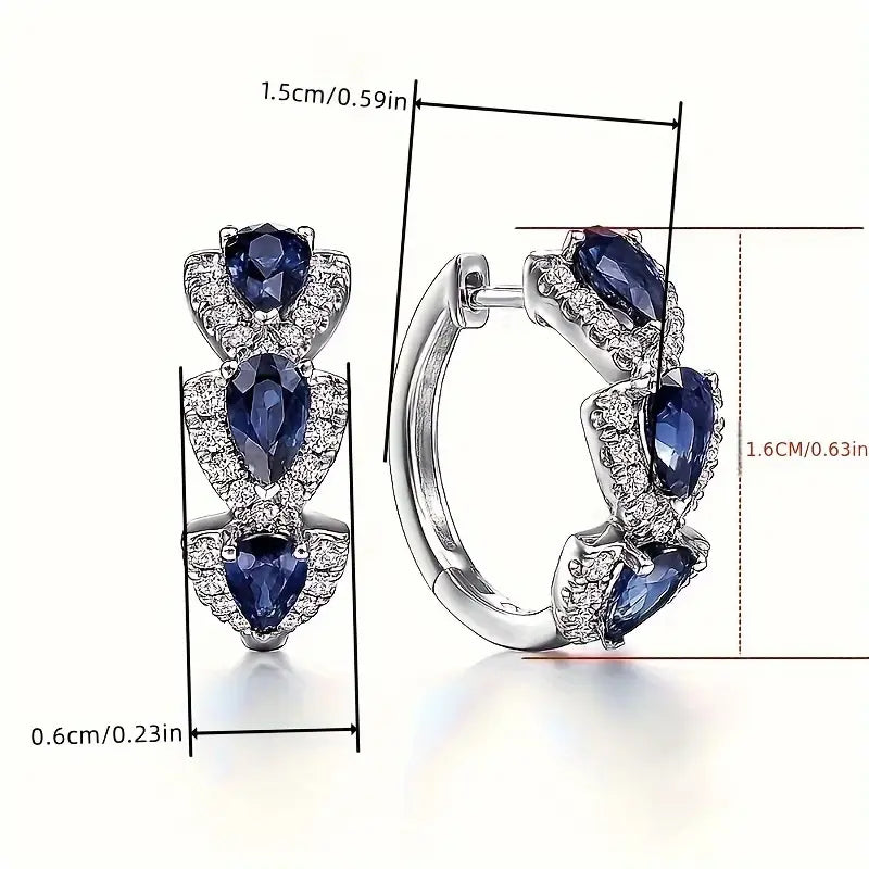 Arlene - Royal Teardrop Earrings