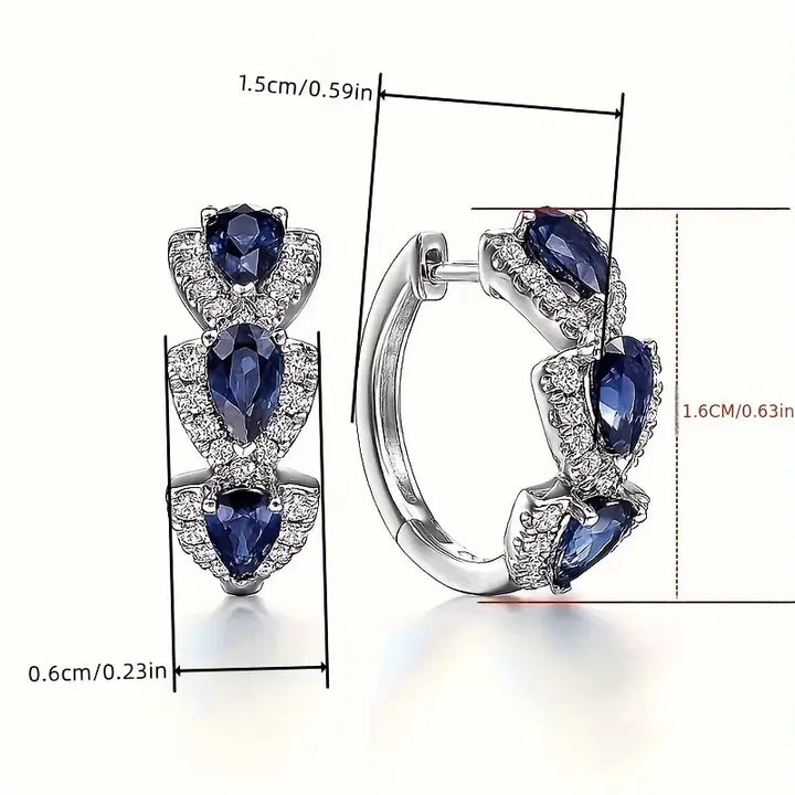 Arlene - Royal Teardrop Earrings