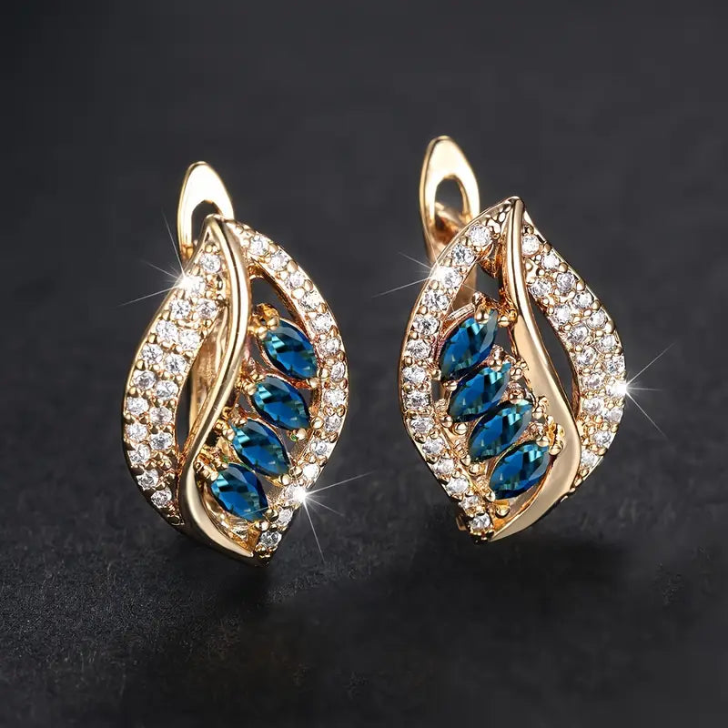 Isola - Radiant Leaf Earrings