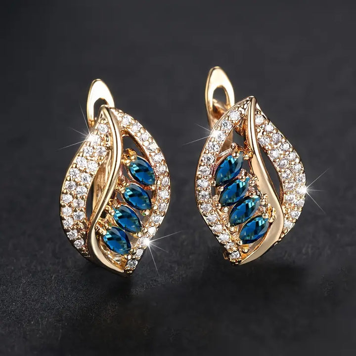 Isola - Radiant Leaf Earrings