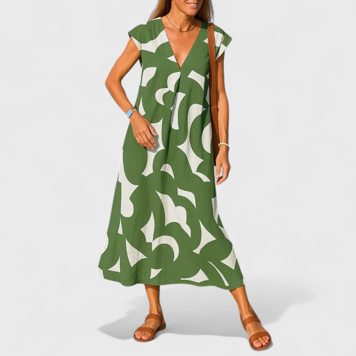 Valery | Flowing V-Neck Dress