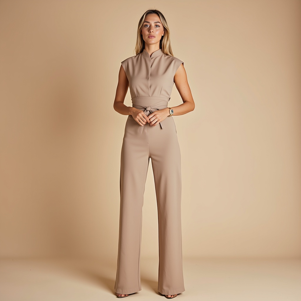 Elin - Timeless Belted Jumpsuit