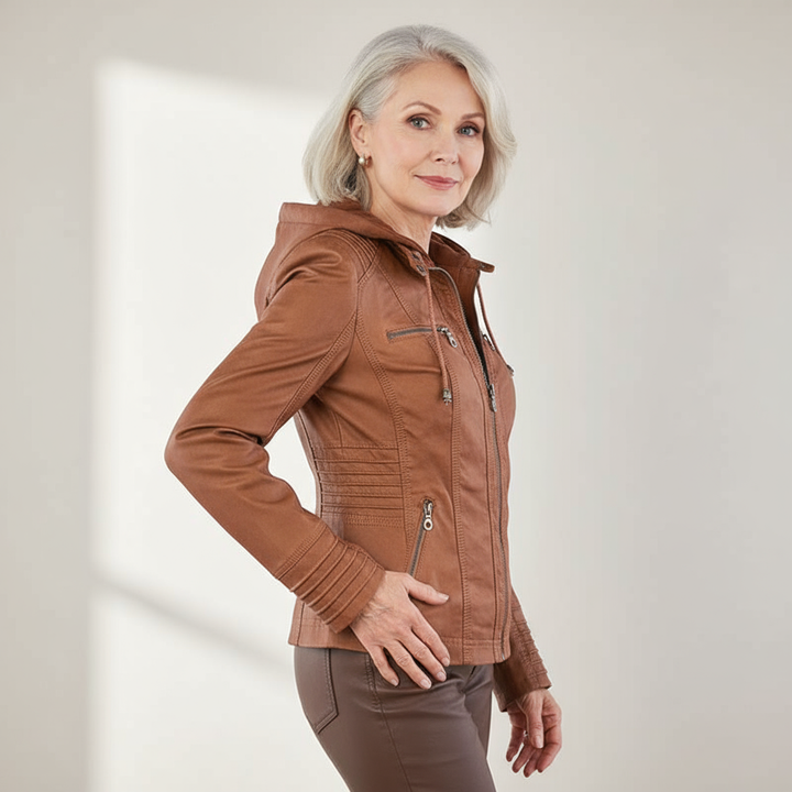 Viviana - Zip-Up Moto Jacket