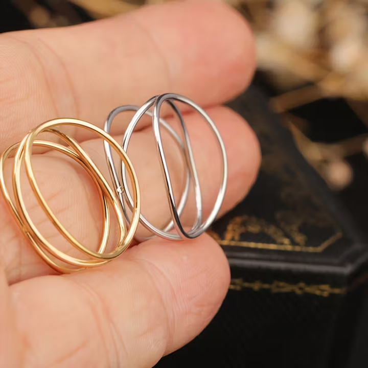 Baneza - Triple Layer Intertwined Ring