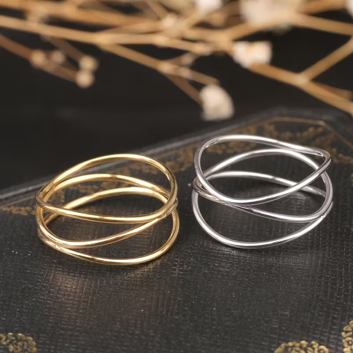 Baneza - Triple Layer Intertwined Ring