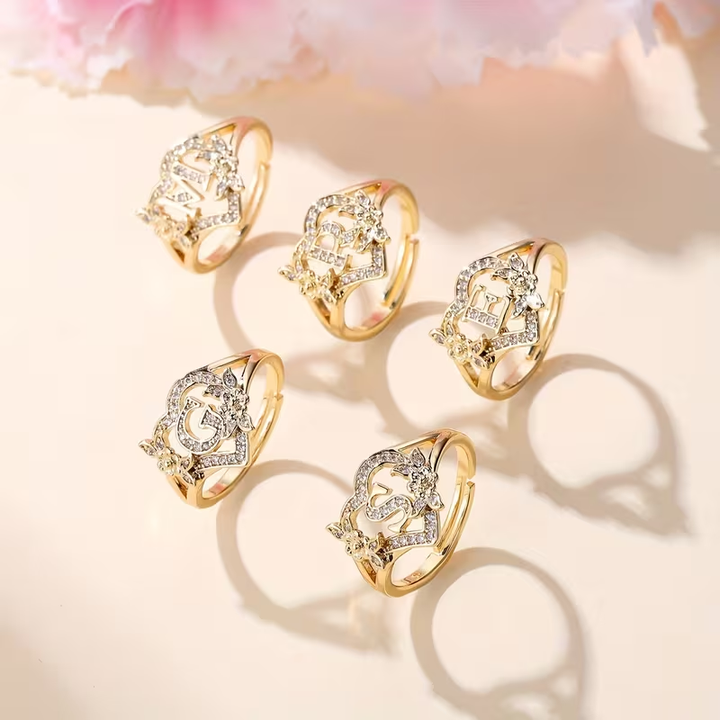 Karla - Golden Luxury Adjustable Cuff Ring