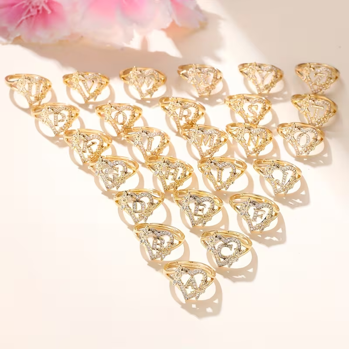 Karla - Golden Luxury Adjustable Cuff Ring