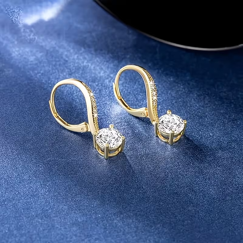 Terra - Fashion Crystal Rounded Earrings