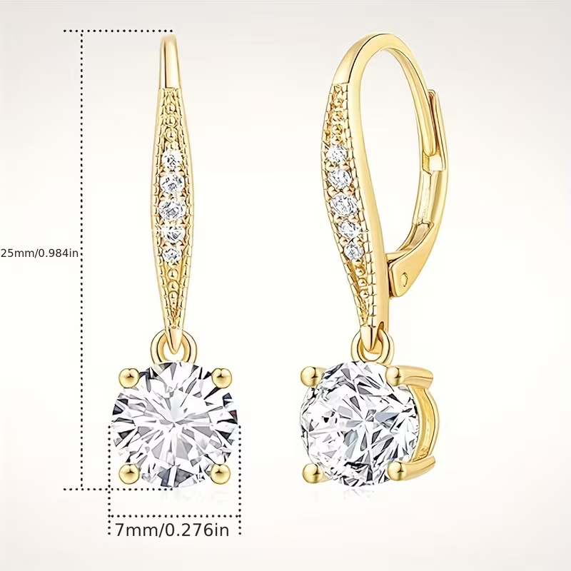 Terra - Fashion Crystal Rounded Earrings