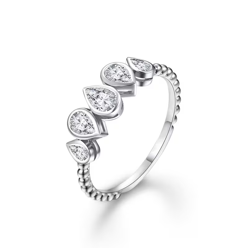 Raina - Crystal Teardrop Ring
