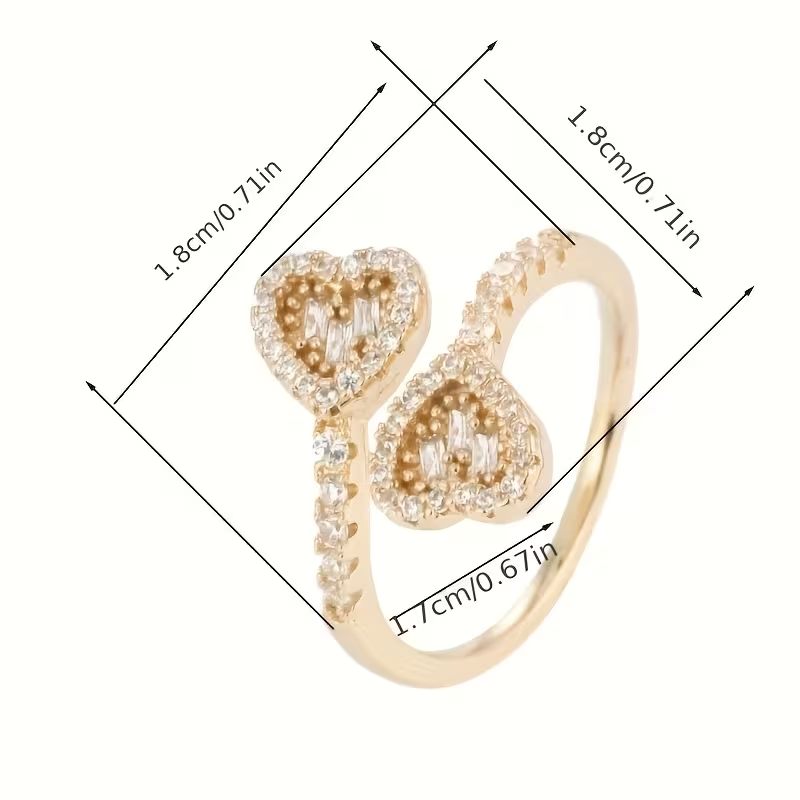 Lorelia - Adjustable Heart Shape Ring