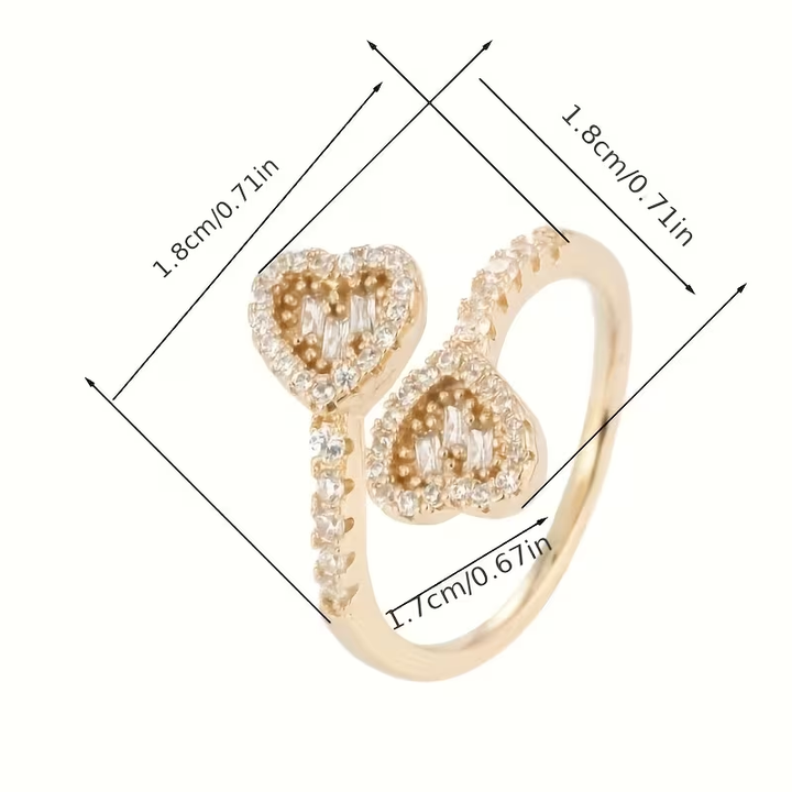 Lorelia - Adjustable Heart Shape Ring