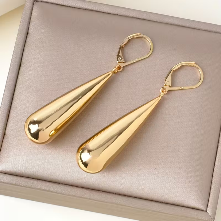 Jeanie - Teardrop Dangle Earrings