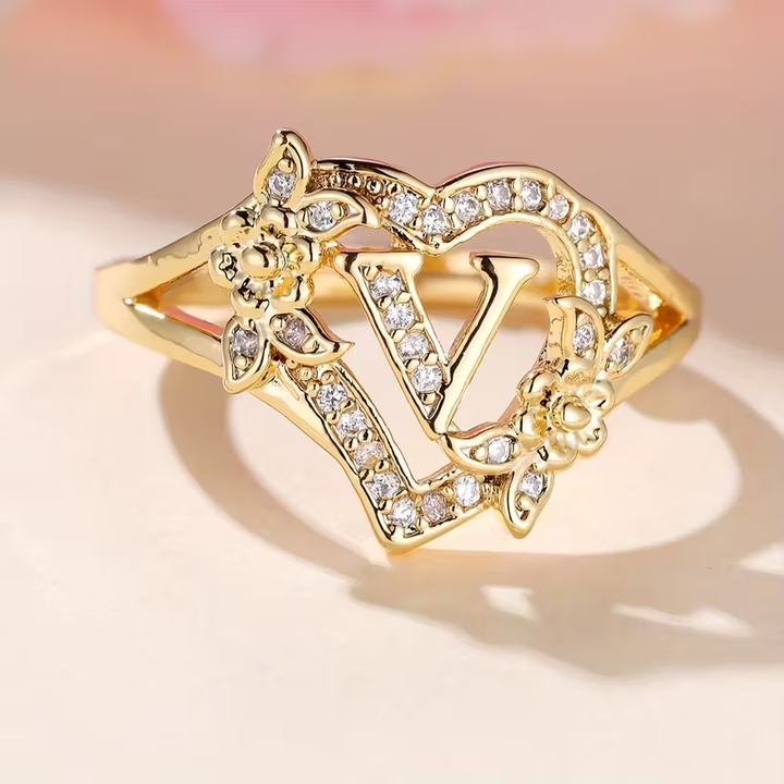 Karla - Golden Luxury Adjustable Cuff Ring