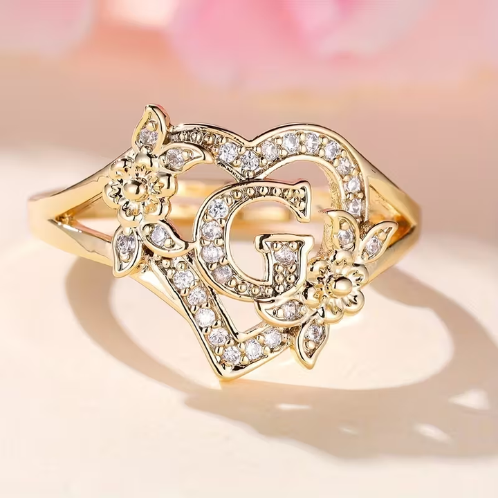 Karla - Golden Luxury Adjustable Cuff Ring