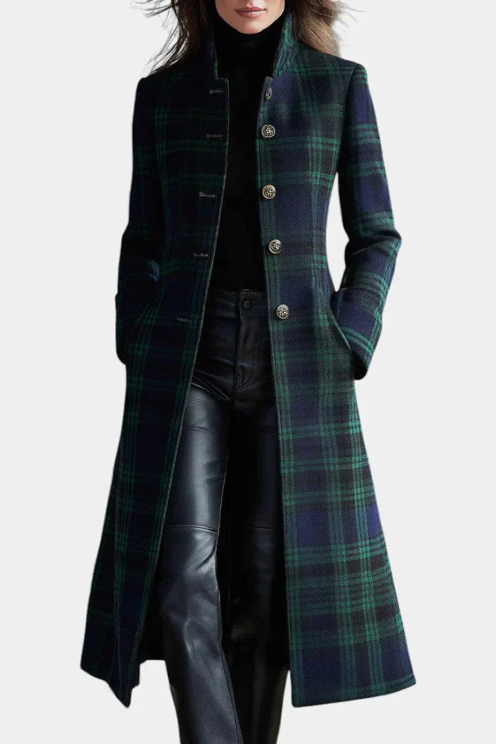 Madeleine - Classic Plaid Coat