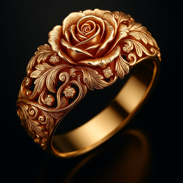Kelsey - Golden Flower Ring