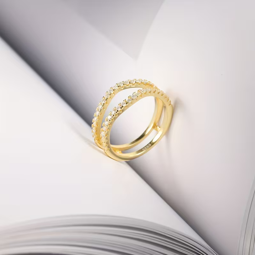 Charis - Elegant Double-Layer Ring