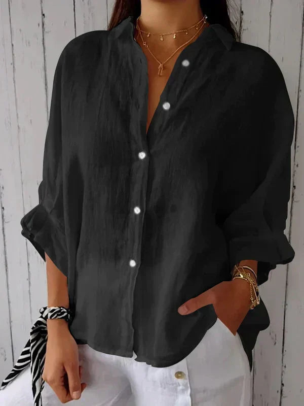 Vivelle - Casual Button-Up Top
