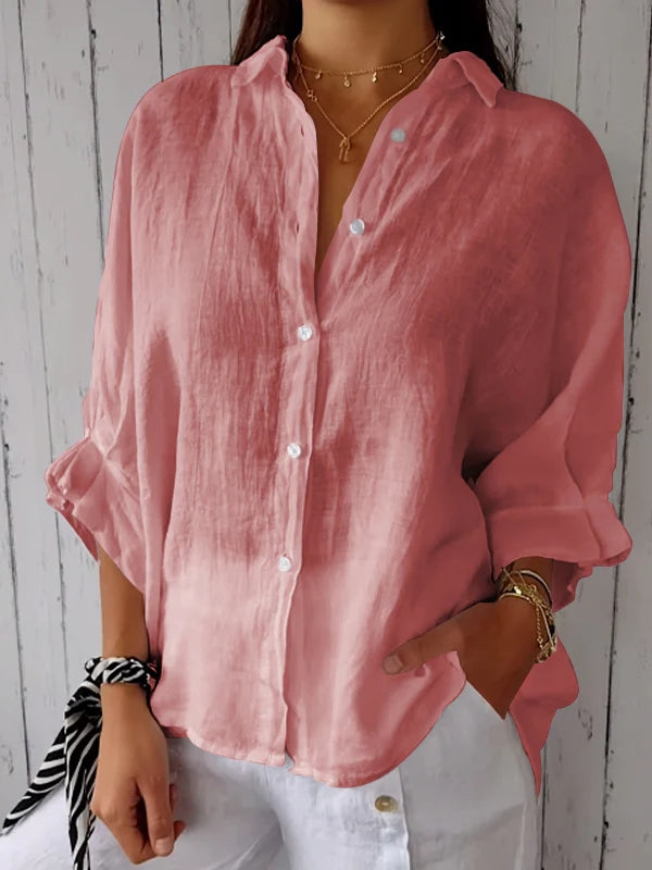 Vivelle - Casual Button-Up Top