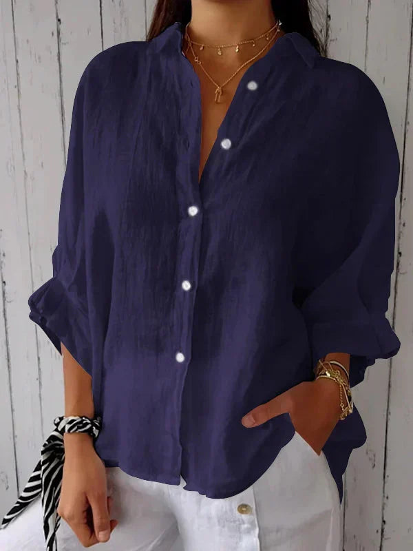 Vivelle - Casual Button-Up Top