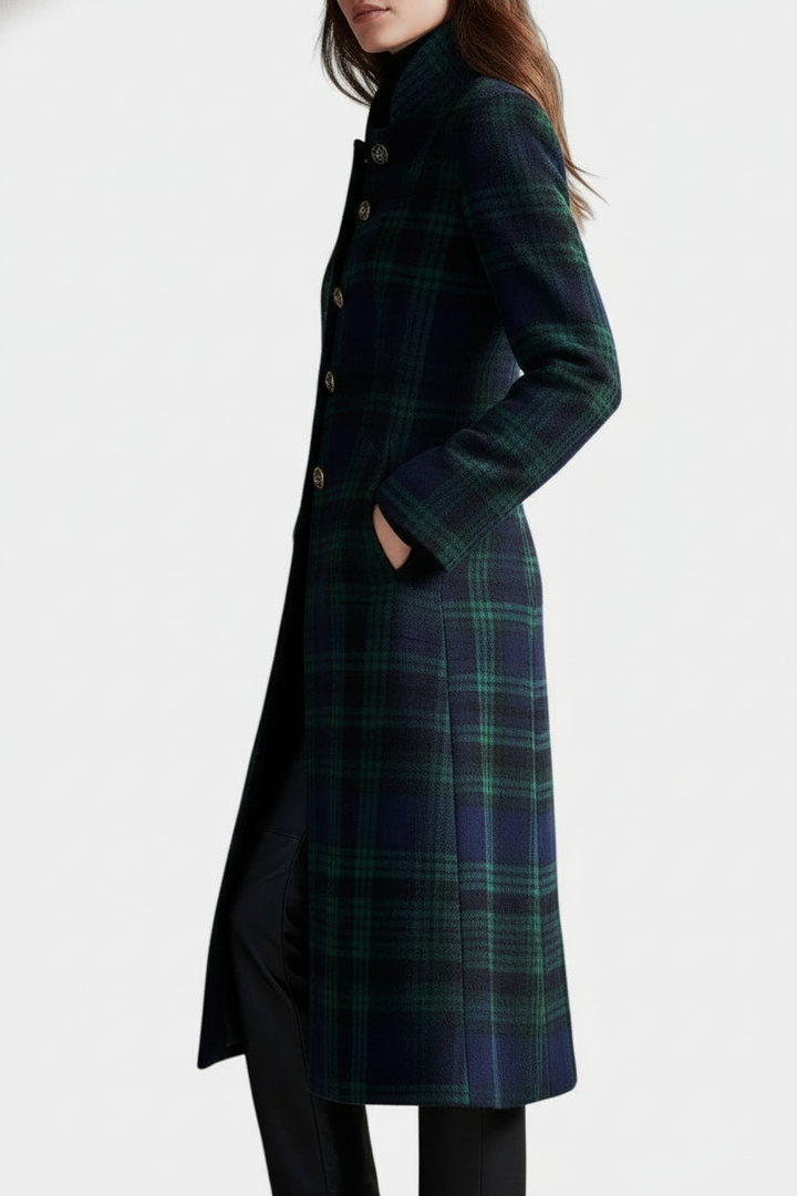 Madeleine - Classic Plaid Coat