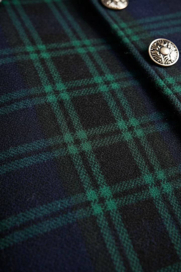 Madeleine - Classic Plaid Coat