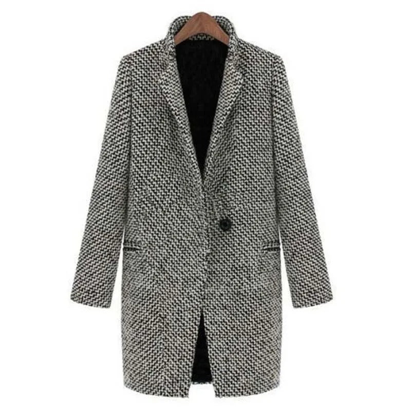Victoria - Timeless Houndstooth Blazer